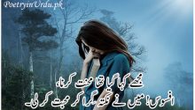 sad poetry sms urdu