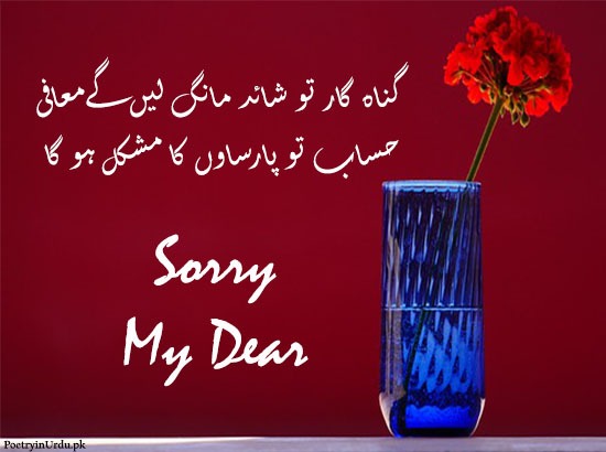 Sorry poetry in urdu sms